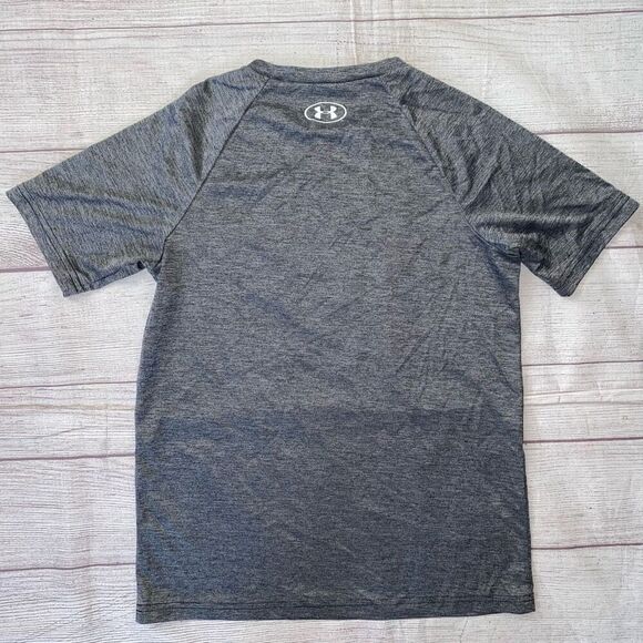 Under Armour loose fit heat gear youth boys L short sleeve t-shirt grey - Picture 3 of 3